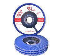 Disque à lamelles 125 en métal | Mix-Pack Grain 40/60/80/120 | Disques abrasifs pour meuleuse d'angle 125 / Flex | Embout abrasif / serpillière abrasive | Différents grains