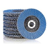 Disque a Lamelles 125mm en Métal, 8PCS Disques à Lamelles Grain 60 Pour Meuleuse d'Angle en Zircon pour Métal, Acier Inoxydable, Polissage, DéRouillage, Joints de Gorge