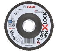 Disque à lamelles 125mm grain 80 X-Lock Bosch