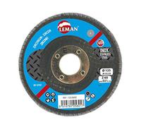 Leman 125.080Z Disque à lamelle bombé en Zirconium 125 x 22,23 mm Grain 80