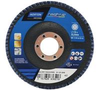 Disque à lamelles Norton Technic Ø 115 x 22,23 mm - Grain 40 - Lot de 5