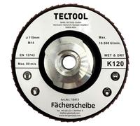 Disque à lamelles diamant hybride Ø115 mm – grain K120 – filetage M14