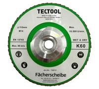Disque à lamelles diamant hybride Ø115 mm – grain K60 – filetage M14