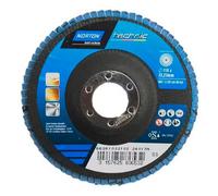 Disque à lamelles Norton Technic Ø 115 x 22,23 mm - Grain 80 - Lot de 5