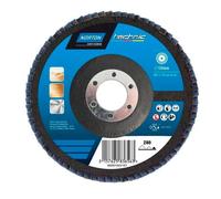 Disque à lamelles Norton Technic Ø 125 x 22,23 mm - Grain 80 - Lot de 5
