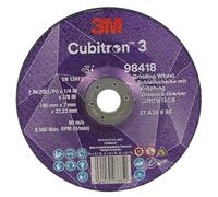 Disque à ébarber à moyeu déporté 3M™ Cubitron™ 3 - grain 36+ - T27 - diam 180 - par 10 3M