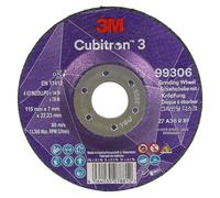 Disque à meuler à moyeu déporté 3M Cubitron 3, 99306, 36+, T27, 10/paquet | 115 mm x 7 mm x 22,23 mm, Céramique