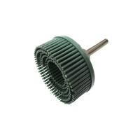 Disque à poils abrasifs Disque à poils de 2 pouces, 1 pièce avec tige de 1/4 de pouce, brosse d'élimination des abrasifs, meule de polissage émeri for perceuse électrique(Green)