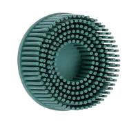 Disque à poils abrasifs Poils abrasifs 3 pièces, 2 pouces avec support de support, tige de 1/4 pouces for l'ébavurage du métal, polissage, nettoyage, élimination de la rouille(3 Inch with Backer)