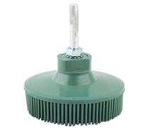 Disque à Poils Disque à Poils de 3 Pouces Brosse Abrasive en Caoutchouc émeri Ébavurage Meule de Polissage, Disques à Poils (Vert)