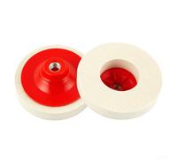 Disque à Polir en pour laine 125mm pour m14 pour Métaux et Verre | Disque Polissage pour laine Feutre,Meule Polir Acier Pierre,Tampon Polissage Verre Marbre,Disque
