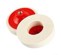 Disque à Polir en pour laine 125mm pour m14 pour Métaux et Verre | Disque Polissage pour laine Feutre,Meule Polir Acier Pierre,Tampon Polissage Verre Marbre,Disque