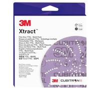 Disque à support film 3M Xtract Cubitron II 775L, 87435, 15/pack, multipack | 127 mm, PAC comprend 5 disques par grain : 240+, 320+, 400+