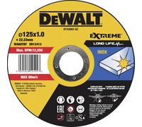 Dewalt DT43902-QZ Disque à tronçonner l'inox 125x22,2mm, épaisseur 1mm, moyeu plat