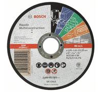 Disque a tronçonner a moyeu plat Rapido Multi Construction 125x1,6mm 2608602383