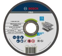 BOSCH Disque a tronçonner aggloméré PRO Stainless Steel and Metal, 125 mm 2608600220