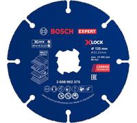 Disque à tronçonner Bosch EXPERT Multi Material Carbide, 125 x 22,23 mm, X-Lock, 10 pièces.