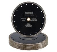 Disque à tronçonner diamanté de 230 mm, ultra-fin, avec segments turbinés, pour céramique, granit, marbre, lot de 10