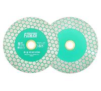 Disque à tronçonner diamanté, diamètre 125 mm, épaisseur 1,7 mm, grain n° 60/70, alésage 22,23 mm, denture double
