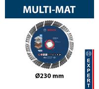 Disque à tronçonner diamanté multi matériaux Expert BOSCH 230 mm - 2608900663