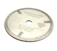 Disque à tronçonner diamanté professionnel - 76 mm - Compatible avec Bosch GWS 10,8 12 12 V 76 V-EC - Pour meuleuse d'angle, pierre, marbre, carrelage, grès cérame