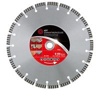 Disque à tronçonner diamanté TLG Premium Ø 300/20 mm Alésage pour béton aminé pierre naturelle et artificielle, céramique, matériaux de chantier 10 mm