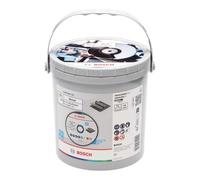 Disque à tronçonner droit standard pour métal - 125 x 1 x 22,23 mm - Seau de 100 pièces - BOSCH - 2608626116