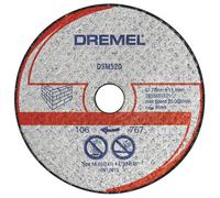 Disque à tronçonner mini scie béton/pierre 77 mm x 2 x 11,1 mm DSM520 Dremel