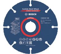 Disque à tronçonner multi matériaux bois/métal/plastique 115 mm x 1 x 22,23 mm Expert Bosch