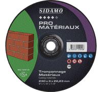 Disque à tronçonner PRO MATERIAUX pour béton et pavé - Tronçonnage à sec électro-portatif SIDAMO - 10111044