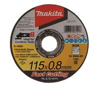 Disque à tronçonner trés fin pour couper l'acier inoxydable. Idéal pour meuleuses d'angle sur accu - Makita E-10861
