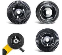 Disque abrasif 125 mm, lot de 3, pour le travail du bois, noir
