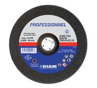 Disque abrasif diam.230 X 3.0 X 22.23 acier - DIAM INDUSTRIES - DA230/22