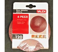 Disque Abrasif Adhésif Pour Meuleuses 6 Pièces Valex 1905109 Grain 120 Diam127Mm