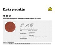 DISQUE ABRASIF AUTO-ADHÉSIF KLINGSPOR 125mm PS18EK gr. 36 50 pièces.