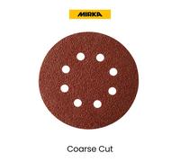 Mirka Disque abrasif Coarse Cut 125 mm grain 40 8 trous - Bte 50
