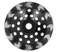 Disque abrasif diamanté, 10 dents, noir, 180 mm, pour le ponçage du béton, de la pierre et du ciment