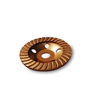 Disque abrasif diamanté 125 mm - Segment turbo pour meuleuse d'angle, ponceuse en pot pour béton, pierre, chape, plâtre et colle à carrelage, qualité professionnelle
