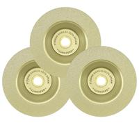 Disque abrasif diamanté, 3 pièces, 125 mm, pour granit, marbre, carrelage, pierre, utilisation à sec ou à l'eau, grain 300