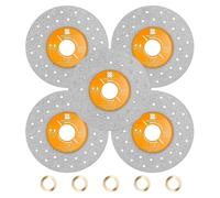 Disque abrasif diamanté de 115 mm pour pierre, carrelage, marbre, granit, verre (lot de 5)