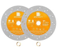 Disque abrasif diamanté de 180 mm pour pierre, carrelage, marbre, granit, verre (lot de 2)