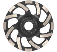 Disque abrasif diamanté turbo de 125 mm, avec un alésage de 22,23 mm, pour béton et asphalte