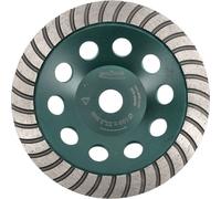 Disque abrasif diamanté vert 180 x 22,2 mm Turbo, 35 segments abrasifs, plateau abrasif diamanté, meule boisseau, disque boisseau