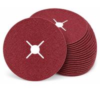 Disque abrasif en fibres Flexovit FJ370, 180 mm, grain K120, paquet de 25 pièces