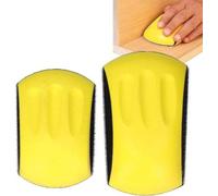 Disque abrasif portable 5"/6" - Tampon de polissage - Bloc de ponçage manuel adhésif pour le travail du bois - Outil de ponçage pour surfaces lisses.