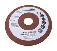 Disque abrasif pour affûteuse de chaîne Grizzly Tools - Compatible avec Einhell BG-CS 85 E - Épaisseur : 3,2 mm - Grain : 46