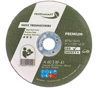 Disque abrasif pour meuleuse d'angle, 75 mm x 1 mm, 50 pièces, pour métaux et acier inoxydable