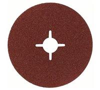 Disque abrasif sur fibres pour meuleuses angulaires, corindon 125 mm, 22 mm, 24
