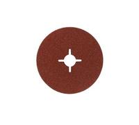 Disque abrasif sur fibres pour meuleuses angulaires, corindon 125 mm, 22 mm, 60