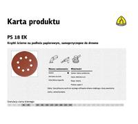 DISQUE ABRASIFS AUTO-ADHÉSIF KLINGSPOR 125mm PS18EK gr. 60 GLS5 8 TROUS 50 pièce